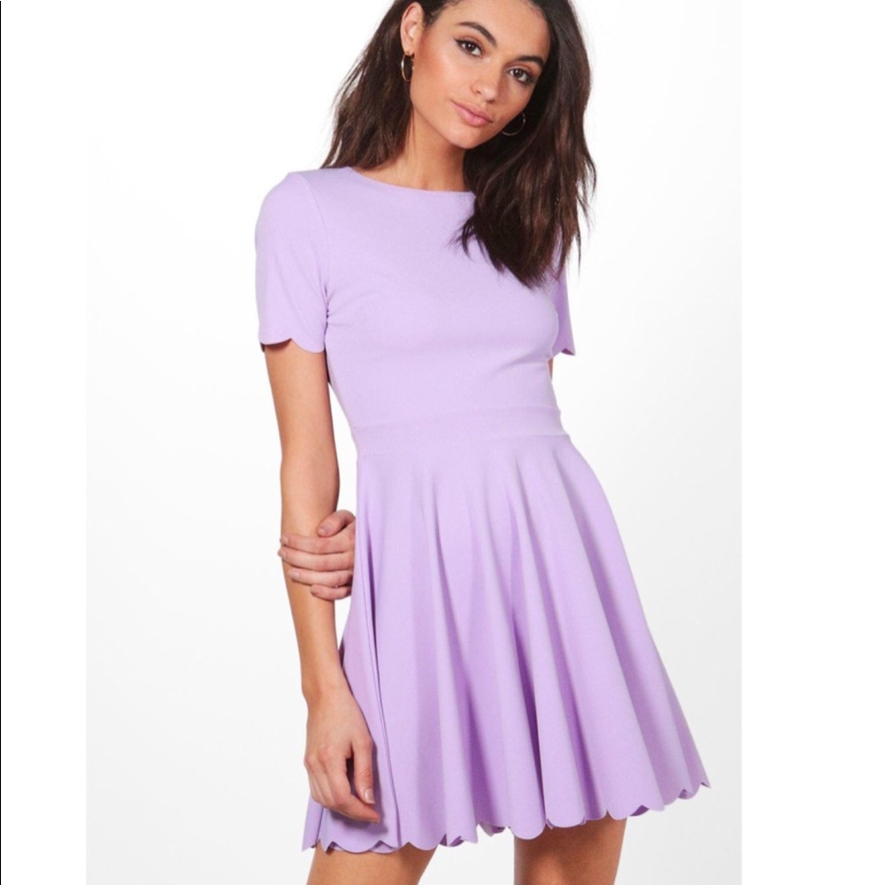 NWOT Scalloped dress